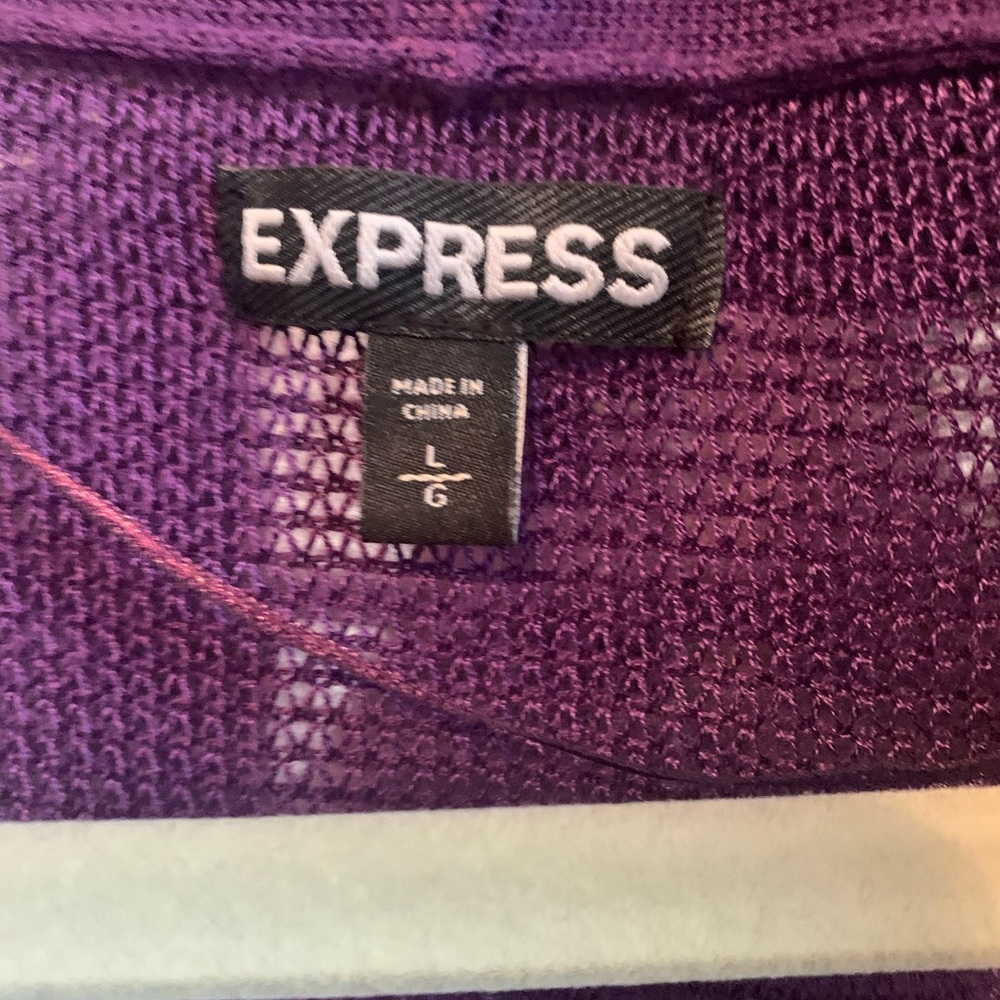 Plum Cocoon Cardigan- Express Sz L. Great Condition! - Picture 3 of 8